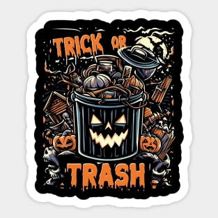 Trick Or Trash Sticker